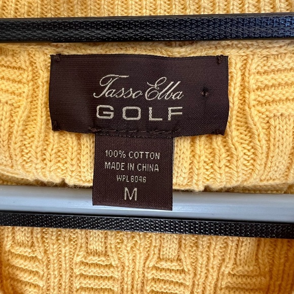 Tasso Elba Yellow Golf Seater Vest - Picture 5 of 7